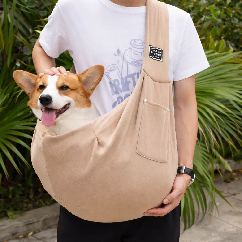 Comfortable Dog Bag Pet Crossbody Shoulder Bag Outdoor Travel Portable Cat Puppy Sling Carrier Bag Pet Carrying Supplies