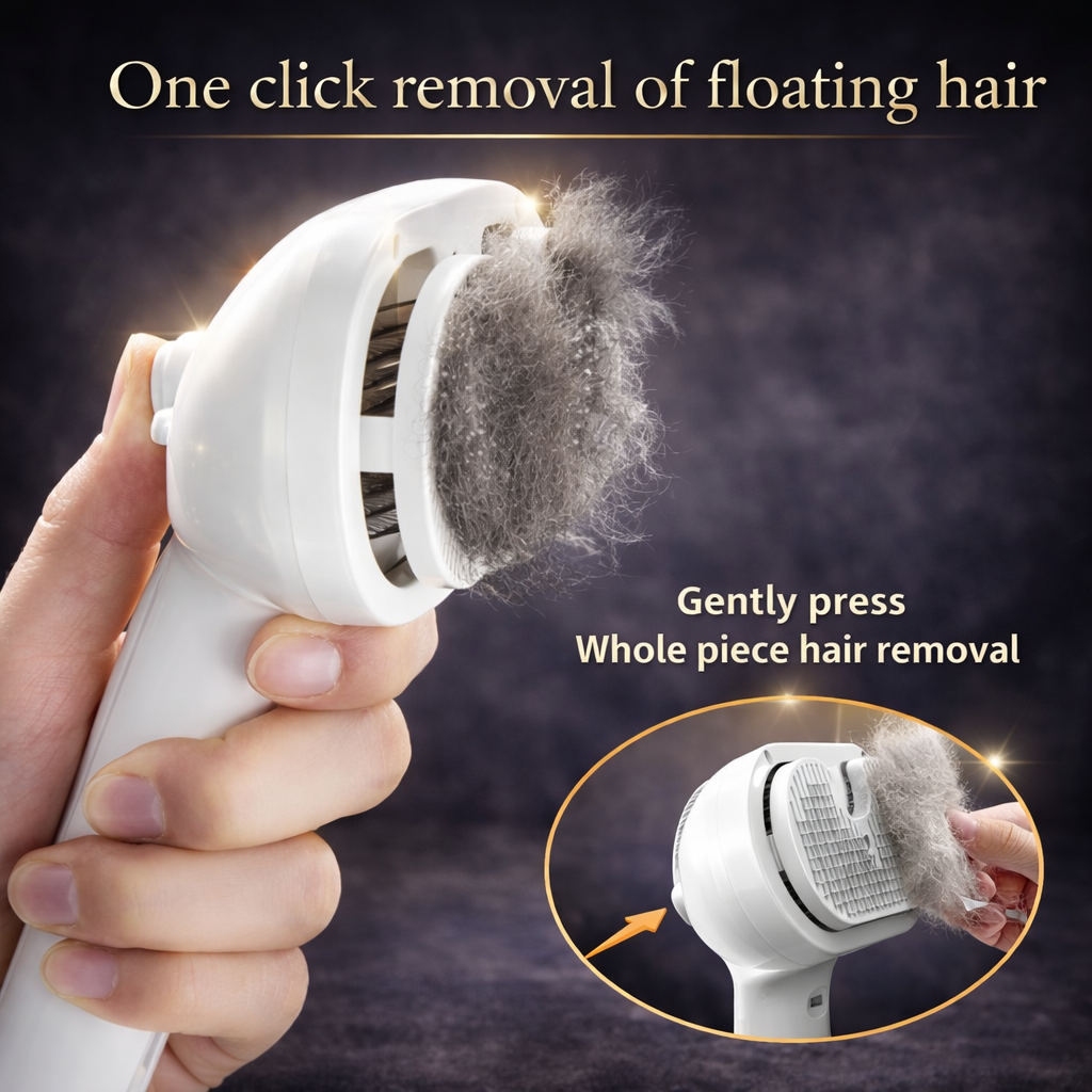 Dog Comb Pet Steam Massage Brush Safe Round Head Soft Teeth Spray Hair Removal Comb for Dog Universal for Cats Dogs Accessories