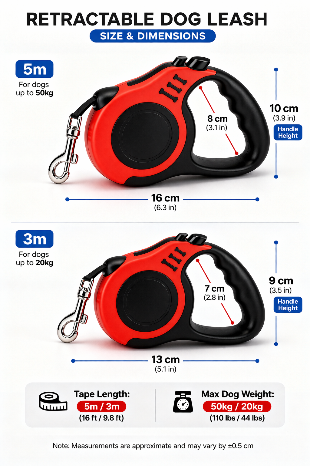 3M 5M Dog Leash for Small Dogs Cat Automatic Retractable Durable Nylon Lead Puppy Outdoor Travel Walking Hiking Traction Rope