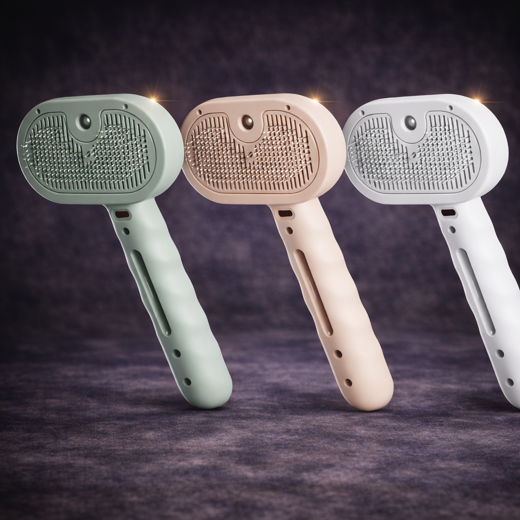 Dog Comb Pet Steam Massage Brush Safe Round Head Soft Teeth Spray Hair Removal Comb for Dog Universal for Cats Dogs Accessories