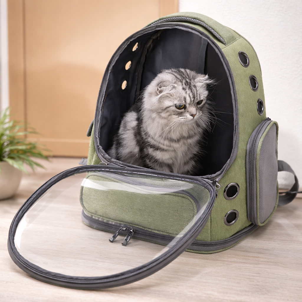 Transparent Pet Cat Carrier Bag Outdoor Travel Backpack for Cats Small Dogs Breathable Cat Carrying Bag Pet Supplies