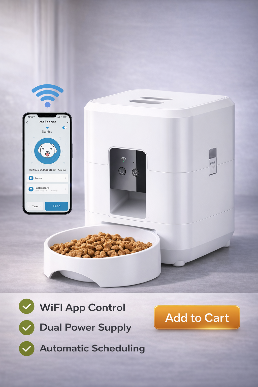 Smart Pet Feeder Automatic Cat Feeder Dog Slow Food Machine With Timed Quantitative Automatic Cat Food Dispenser Cat Dog Bowl