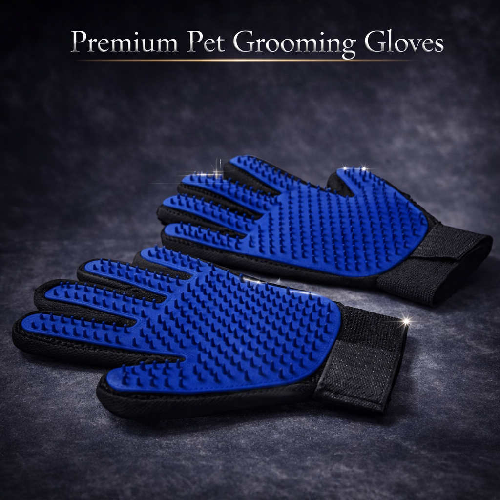 Silicone Pet Grooming Gloves Cats Hair Brush and Comb Gloves to Bathe Dogs Cleaning Hair Removal  for Dog Animal Use Supplies