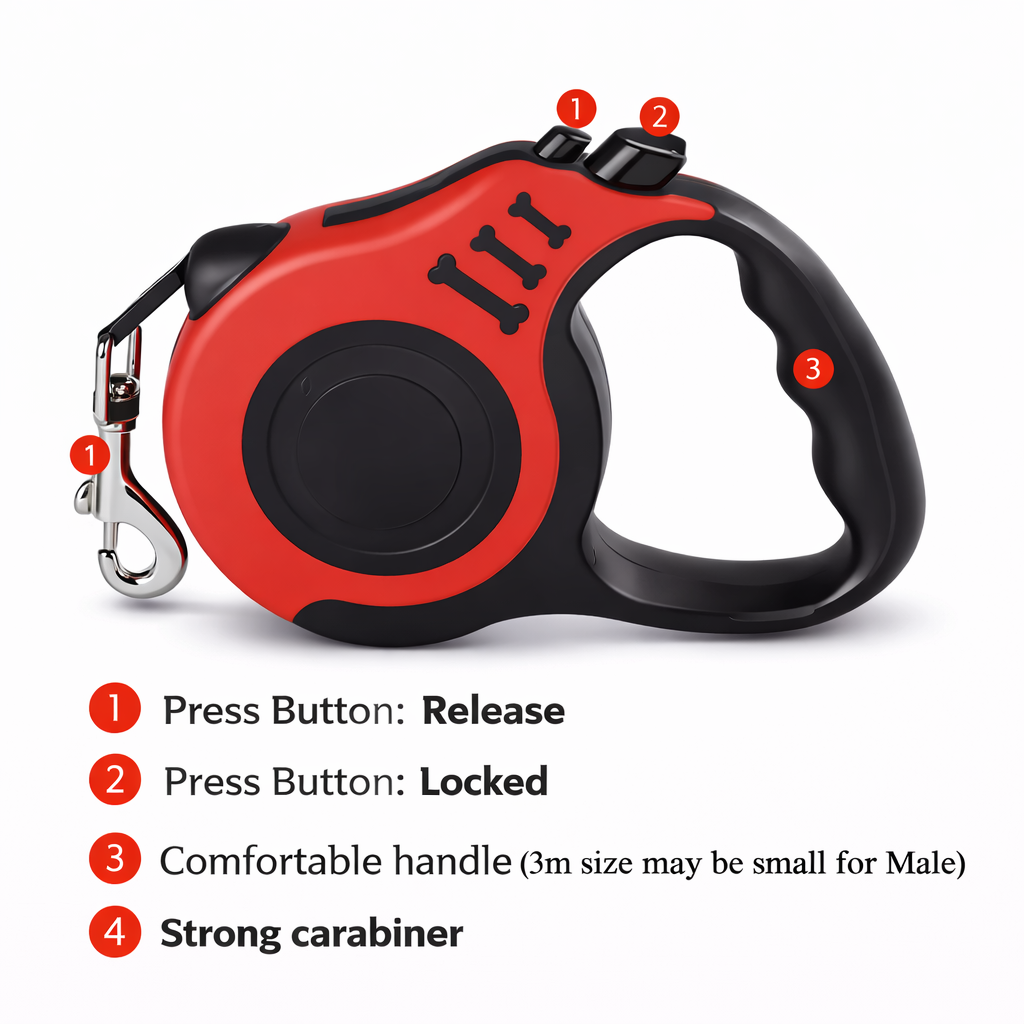 3M 5M Dog Leash for Small Dogs Cat Automatic Retractable Durable Nylon Lead Puppy Outdoor Travel Walking Hiking Traction Rope